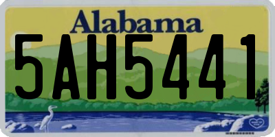 AL license plate 5AH5441