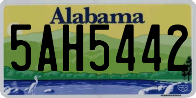 AL license plate 5AH5442