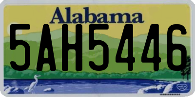 AL license plate 5AH5446