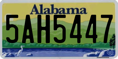 AL license plate 5AH5447