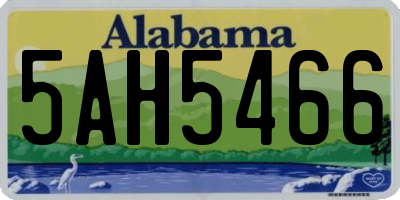 AL license plate 5AH5466