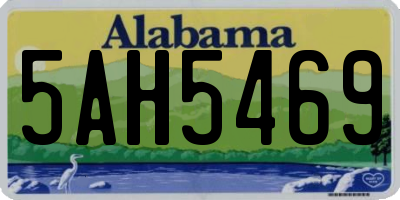 AL license plate 5AH5469