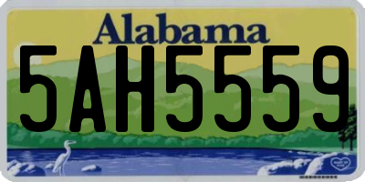 AL license plate 5AH5559