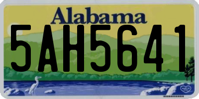 AL license plate 5AH5641
