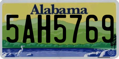 AL license plate 5AH5769