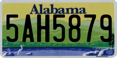 AL license plate 5AH5879