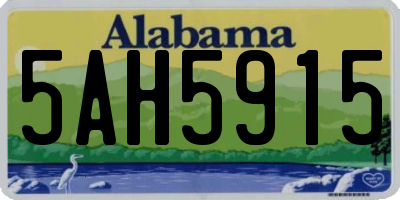 AL license plate 5AH5915