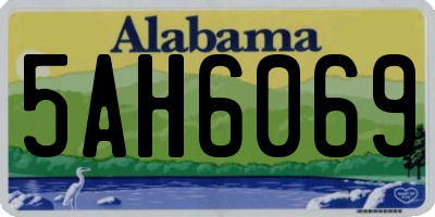 AL license plate 5AH6069
