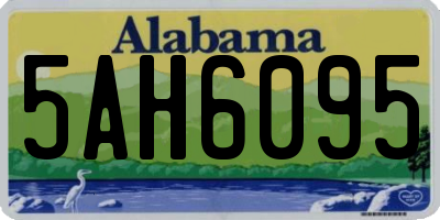 AL license plate 5AH6095