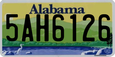 AL license plate 5AH6126