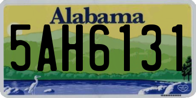 AL license plate 5AH6131