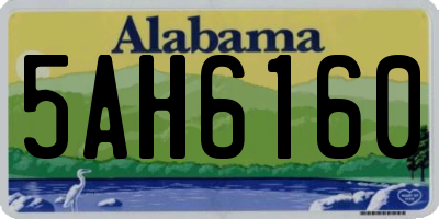 AL license plate 5AH6160