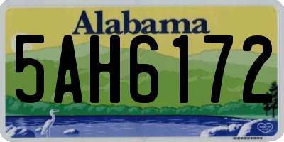 AL license plate 5AH6172