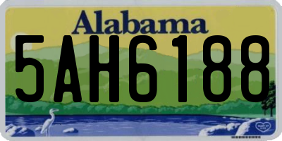 AL license plate 5AH6188
