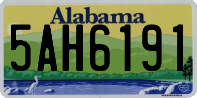 AL license plate 5AH6191