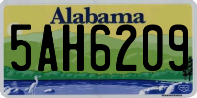 AL license plate 5AH6209