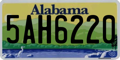 AL license plate 5AH6220