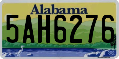 AL license plate 5AH6276