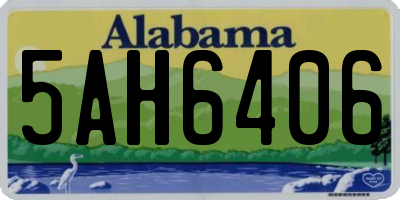 AL license plate 5AH6406