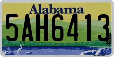 AL license plate 5AH6413