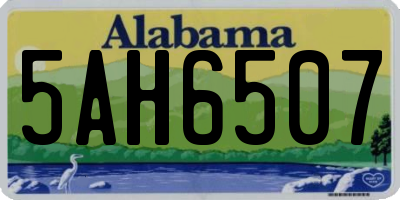 AL license plate 5AH6507