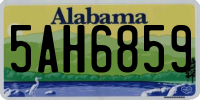 AL license plate 5AH6859
