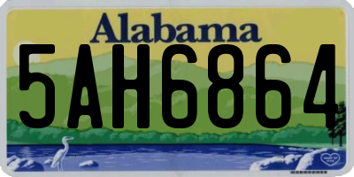 AL license plate 5AH6864