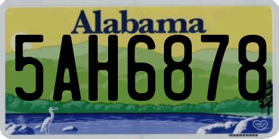AL license plate 5AH6878