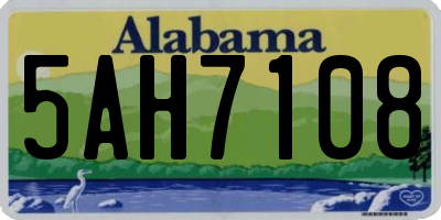 AL license plate 5AH7108