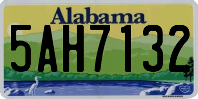 AL license plate 5AH7132
