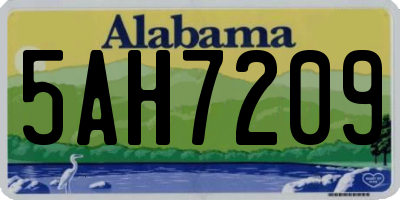AL license plate 5AH7209
