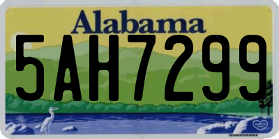 AL license plate 5AH7299