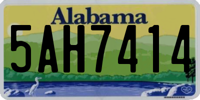AL license plate 5AH7414