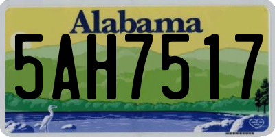 AL license plate 5AH7517