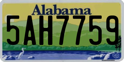 AL license plate 5AH7759