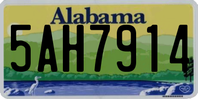 AL license plate 5AH7914