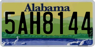 AL license plate 5AH8144