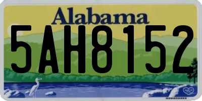 AL license plate 5AH8152
