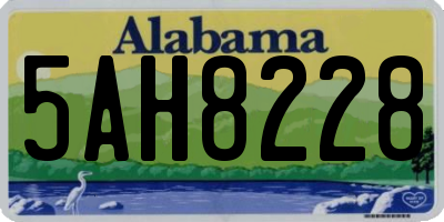 AL license plate 5AH8228