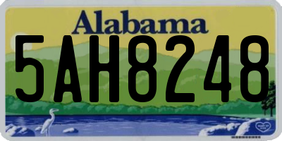 AL license plate 5AH8248