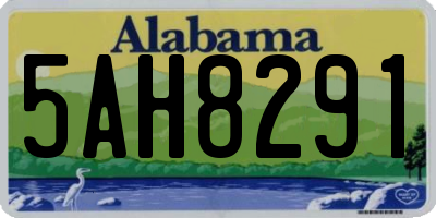 AL license plate 5AH8291