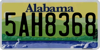 AL license plate 5AH8368