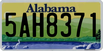 AL license plate 5AH8371