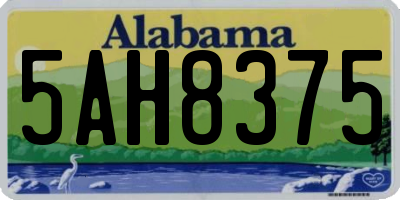 AL license plate 5AH8375