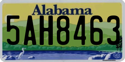 AL license plate 5AH8463