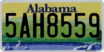 AL license plate 5AH8559