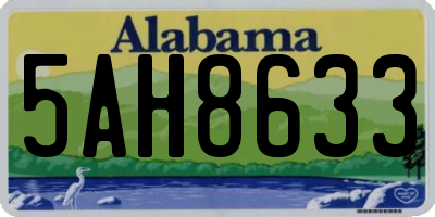 AL license plate 5AH8633