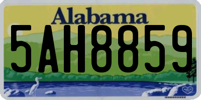 AL license plate 5AH8859