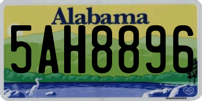 AL license plate 5AH8896