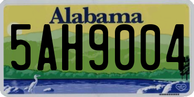 AL license plate 5AH9004